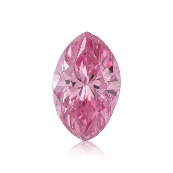 0,16 Karat Fancy Vivid Purplish Pink Diamant im Marquiseschliff SI2 GIA
