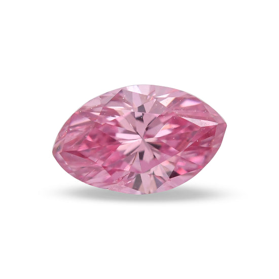 0,16 Karat Fancy Vivid Purplish Pink Diamant im Marquiseschliff SI2 GIA