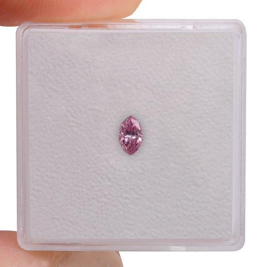 0.17 Carat Fancy Intense Purplish Pink Marquise Diamond SI2 GIA