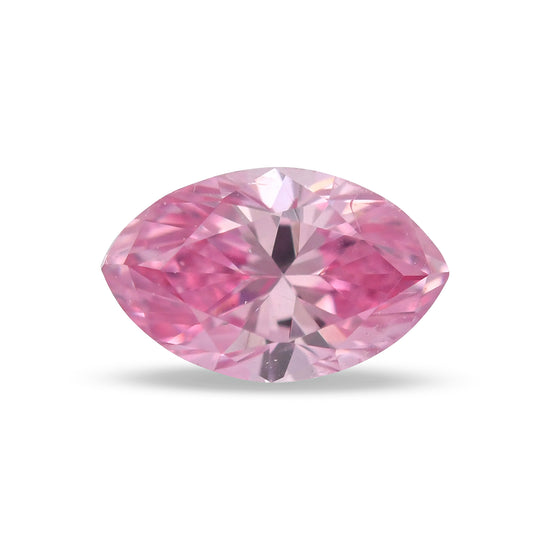 0.17 Karat Fancy Vivid Purplish Pink Marquise-Diamant SI2 GIA