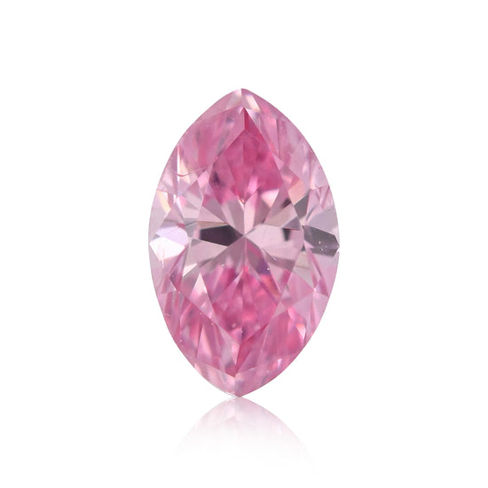 0.17 Karat Fancy Vivid Purplish Pink Marquise-Diamant SI2 GIA