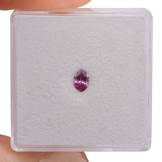 0.17 Carat Fancy Vivid Purplish Pink Marquise Diamond SI2 GIA