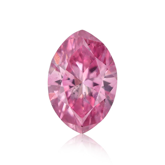0.17 Karat Fancy Vivid Purplish Pink Marquise-Diamant SI2 GIA