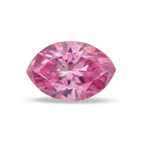 0.17 Carat Fancy Vivid Purplish Pink Marquise Diamond SI2 GIA