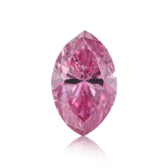 0.18 Karat Fancy Vivid Purple Pink Marquise Diamant SI2 GIA