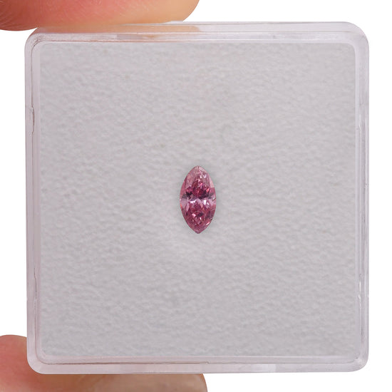 0,20 Karat Fancy Vivid Pink Marquise Diamant SI2 GIA