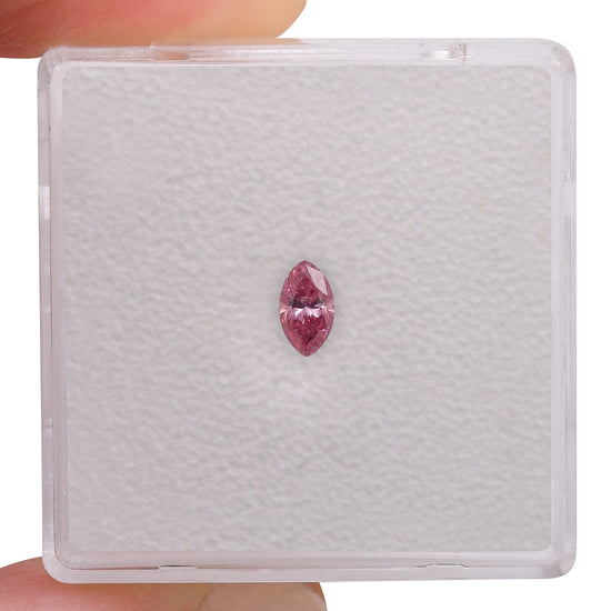 0,20 Karat Fancy Vivid Pink Marquise Diamant SI2 GIA