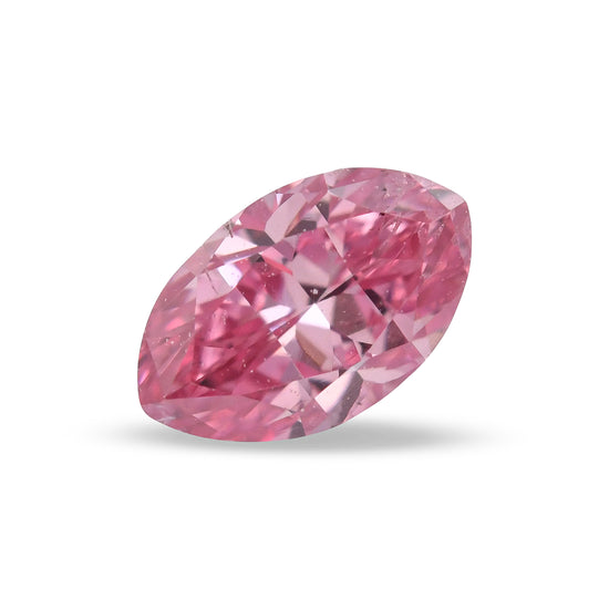 Diamante marchesa rosa porpora intenso fantasia da 0,21 carati SI2 GIA