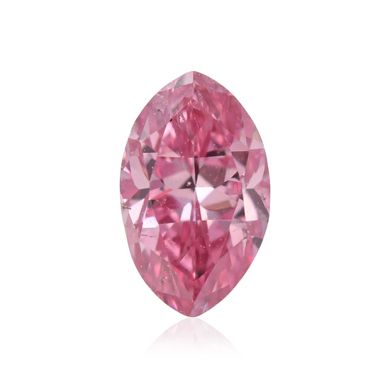 Diamante marchesa rosa porpora intenso fantasia da 0,21 carati SI2 GIA