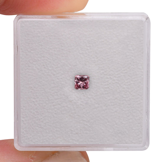 0.16 Carat Fancy Intense Pink Radiant Diamond SI2 GIA
