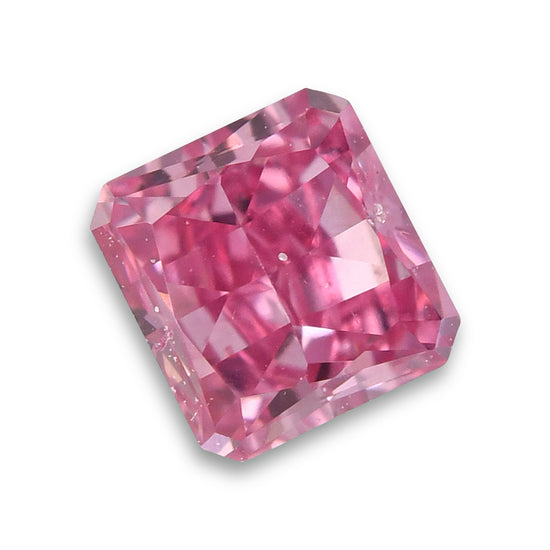 0.16 Carat Fancy Vivid Purplish Pink Radiant Diamond (SI2) GIA