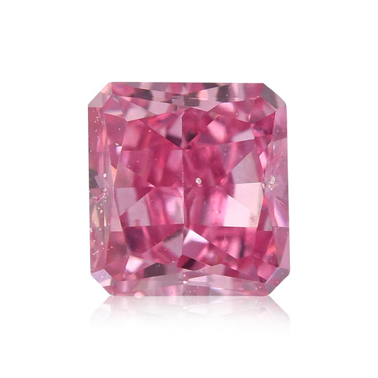 0,16 carati diamante Radiant Fancy Vivid Purplish Pink (SI2) GIA
