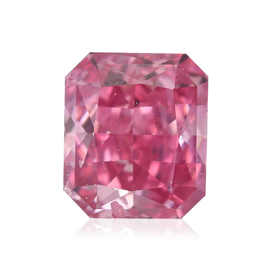 Diamante Radiant Fancy Vivid Purplish Pink da 0,18 Carati SI2 GIA