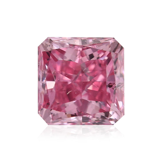 Diamante Radiant Viola Rosato Intenso Fancy da 0,19 Carati SI2 GIA