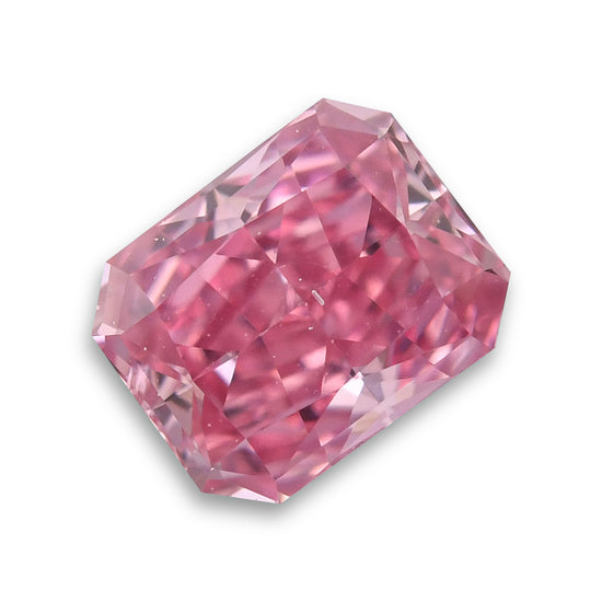 0.23 Carat Fancy Intense Purplish Pink Radiant Argyle Diamond SI2 GIA