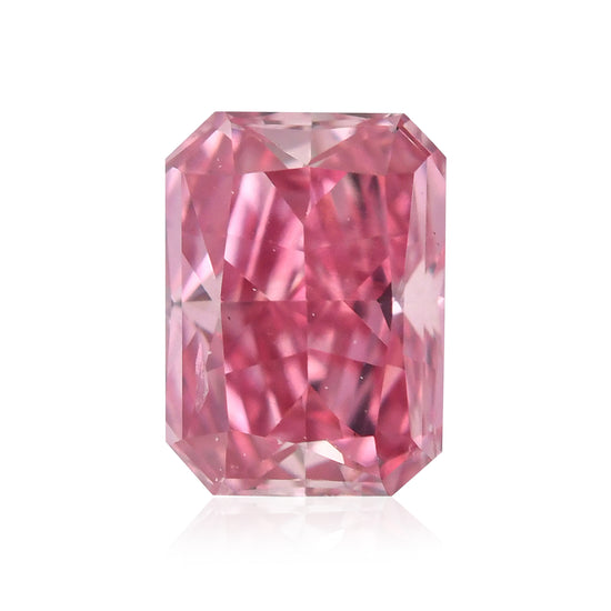 Diamante Argyle Radiant Rosa Violaceo Intenso Fancy 0,24 carati SI2 GIA