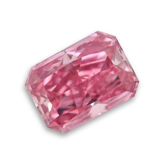 0.24 Carat Fancy Intense Purplish Pink Radiant Argyle Diamond SI2 GIA