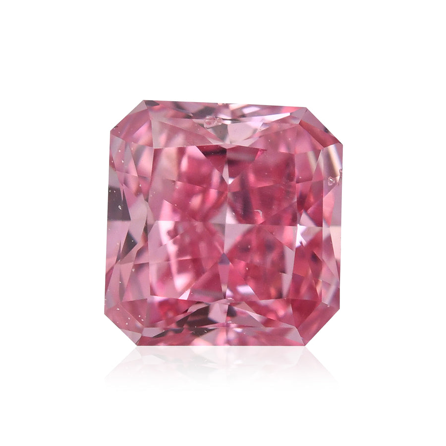 0.28 Carat Fancy Intense Purplish Pink Radiant Argyle Diamond SI2 GIA