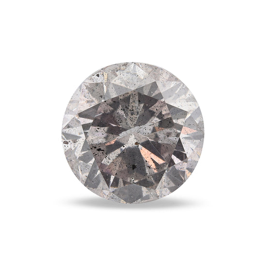 2.64 Carat Fancy Light Gray Purple Round Brilliant Diamond (I2) GIA