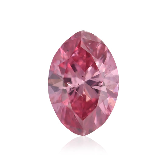 0.13 Karat Fancy Vivid Pink Marquise-Diamant (I1) GIA