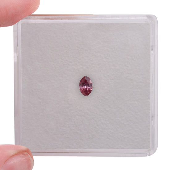 0.13 Carat Fancy Vivid Pink Marquise Diamond (I1) GIA