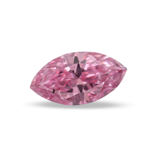 0.14 Carat Fancy Intense Purplish Pink Marquise Diamond (I1) GIA