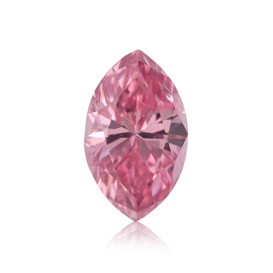 0.17 Carat Fancy Intense Pink Marquise Diamond I1 GIA
