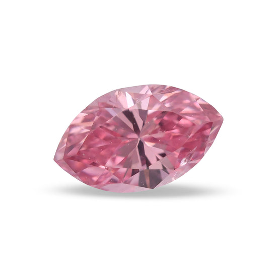 0.17 Carat Fancy Intense Pink Marquise Diamond I1 GIA