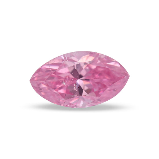 0.18 Carat Fancy Vivid Purplish Pink Marquise Diamond I1 GIA