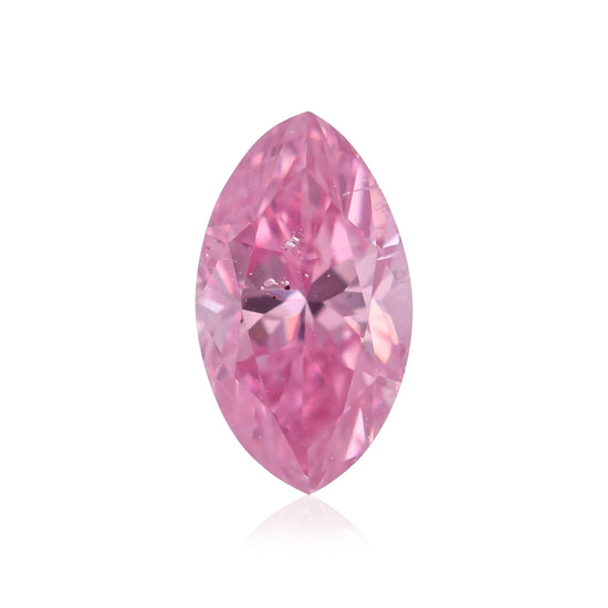 0,18 Karat Fancy Vivid Purplish Pink Marquise Diamant I1 GIA