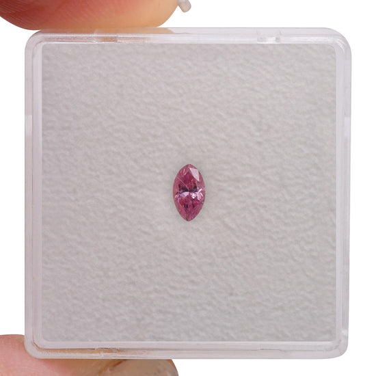 0.18 Carat Fancy Vivid Purplish Pink Marquise Diamond I1 GIA