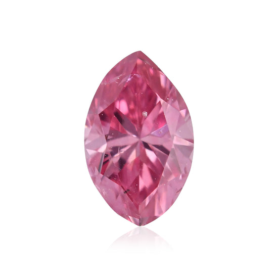 0,18 Karat Fancy Vivid Purplish Pink Marquise Diamant I1 GIA