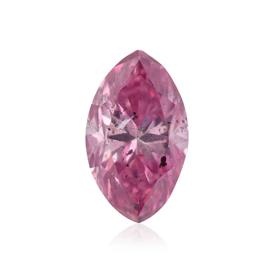 0.20 Karat Fancy Vivid Purplish Pink Diamant im Marquiseschliff I1 GIA