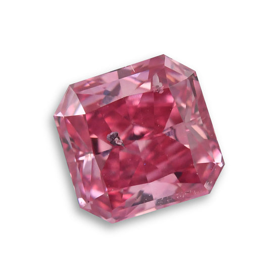 0.31 Carat Fancy Vivid Purplish Pink Radiant Argyle Diamond I1 GIA