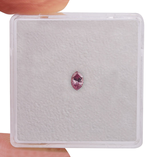 0.11 Carat Fancy Intense Purplish Pink Marquise Diamond (SI1) GIA