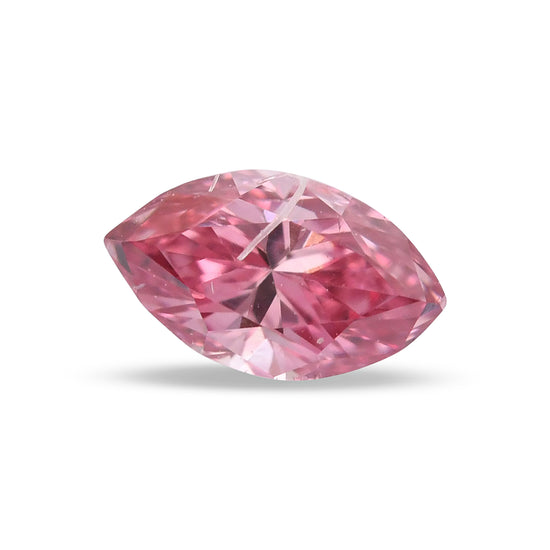 0.12 Carat Fancy Intense Pink Marquise Diamond (SI1) GIA