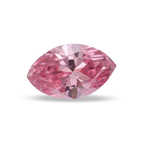 0.12 Carat Fancy Intense Purplish Pink Marquise Diamond (SI1) GIA