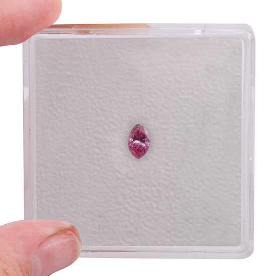 0.12 Carat Fancy Vivid Purple Pink Marquise Diamond (SI1) GIA