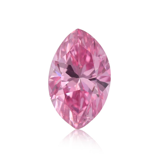 0.12 Karat Fancy Vivid Purple Pink Marquise Diamant (SI1) GIA