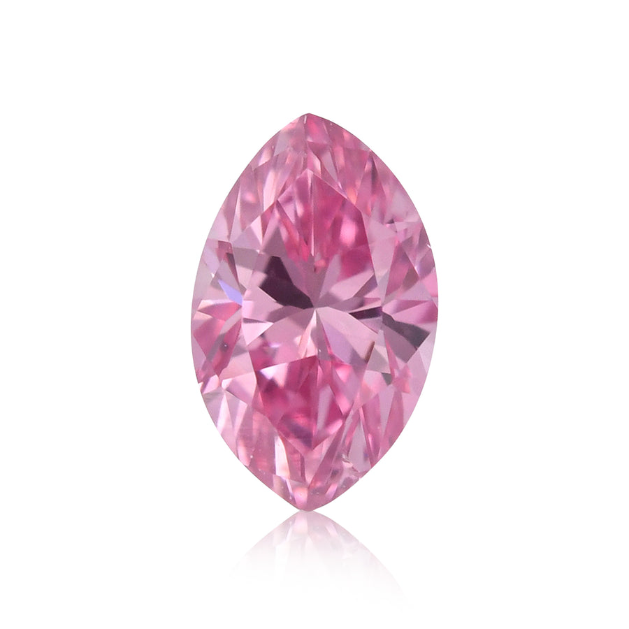 0.12 Karat Fancy Vivid Purple Pink Marquise Diamant (SI1) GIA