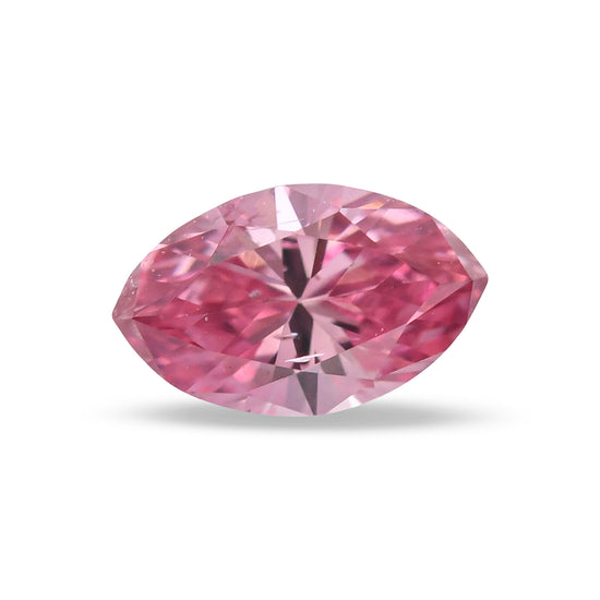 0,13 Karat ausgefallen intensiver pinker Marquise-Diamant (SI1) GIA