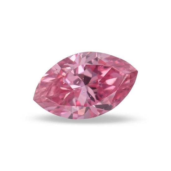 0.13 Karat Fancy Vivid Purplish Pink Marquise Diamant (SI1) GIA
