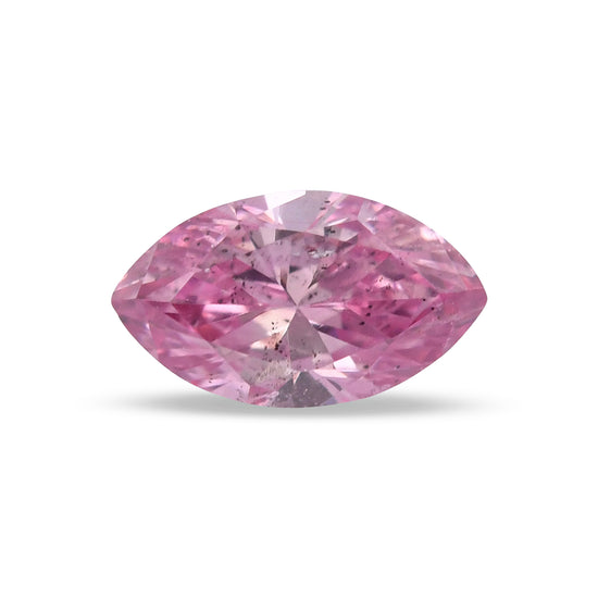 0.13 Carat Fancy Intense Purple Pink Marquise Diamond (SI1) GIA