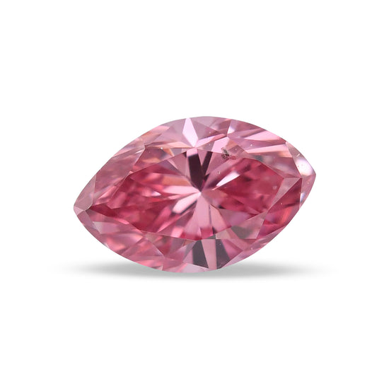 0.14 Carat Fancy Intense Pink Marquise Diamond (SI1) GIA
