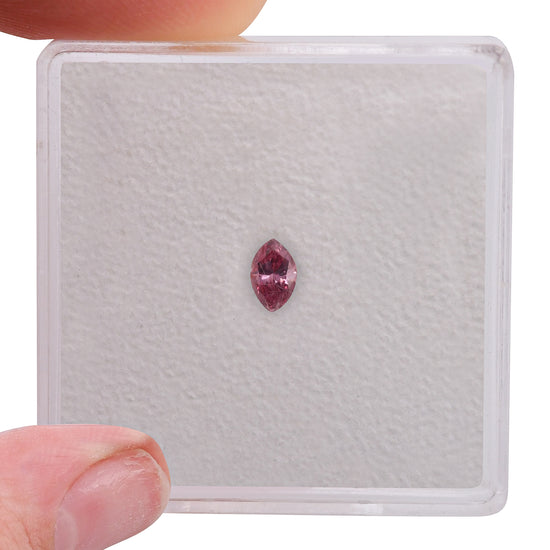 0.14 Carat Fancy Intense Pink Marquise Diamond (SI1) GIA