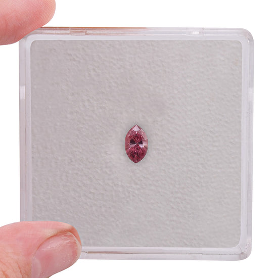0.14 Carat Fancy Vivid Pink Marquise Diamond (SI1) GIA
