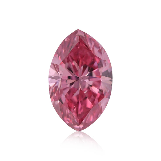 Diamante Marquise Rosa Purpureo Fancy Vivid da 0,15 carati SI1 GIA