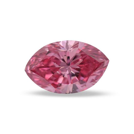 0.15 Carat Fancy Vivid Purplish Pink Marquise Diamond SI1 GIA