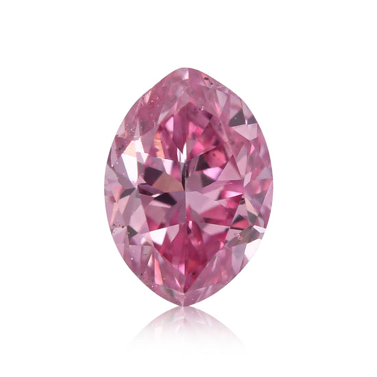 0,17 carati diamante marchesa rosa violaceo intenso fantasia SI1 GIA