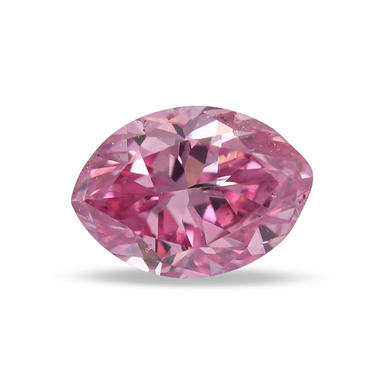 0.17 Carat Fancy Intense Purplish Pink Marquise Diamond SI1 GIA